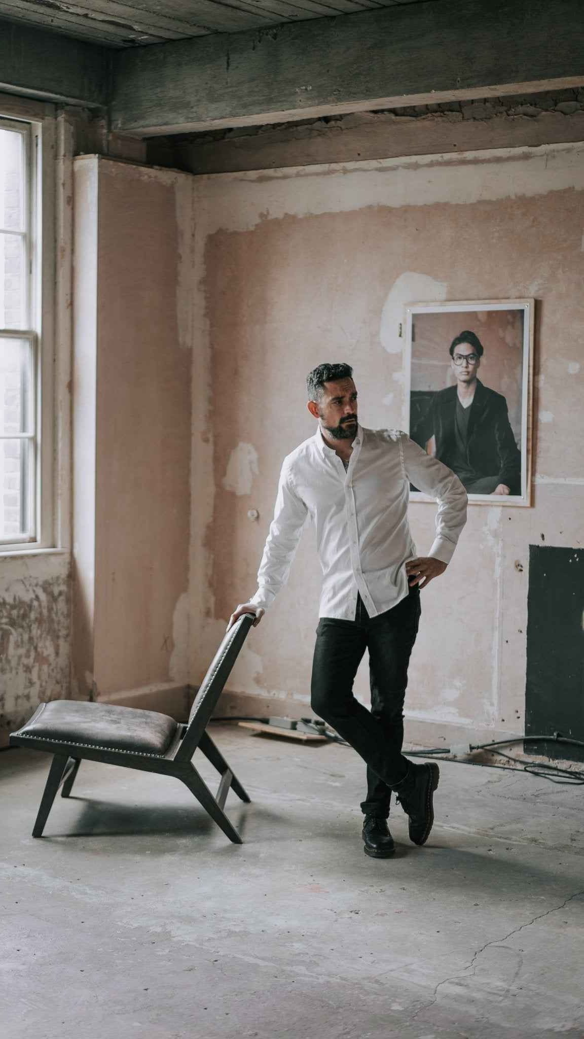 STPL Italian Oxford shirt – premium, breathable fabric with a tailored fit and button-down collar, ideal for a refined, classic look."